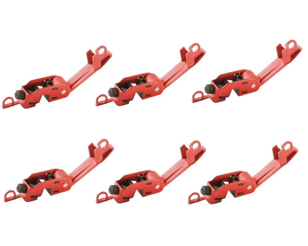 Master Lock 493B Grip Tight Circuit Breaker Lockout Standard Toggle, 6 pieces